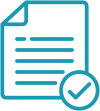 min-formatting Illustration of a document with a tick box on it.
